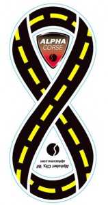 Alphacorse Eternal Asphalt Ribbon Magnet